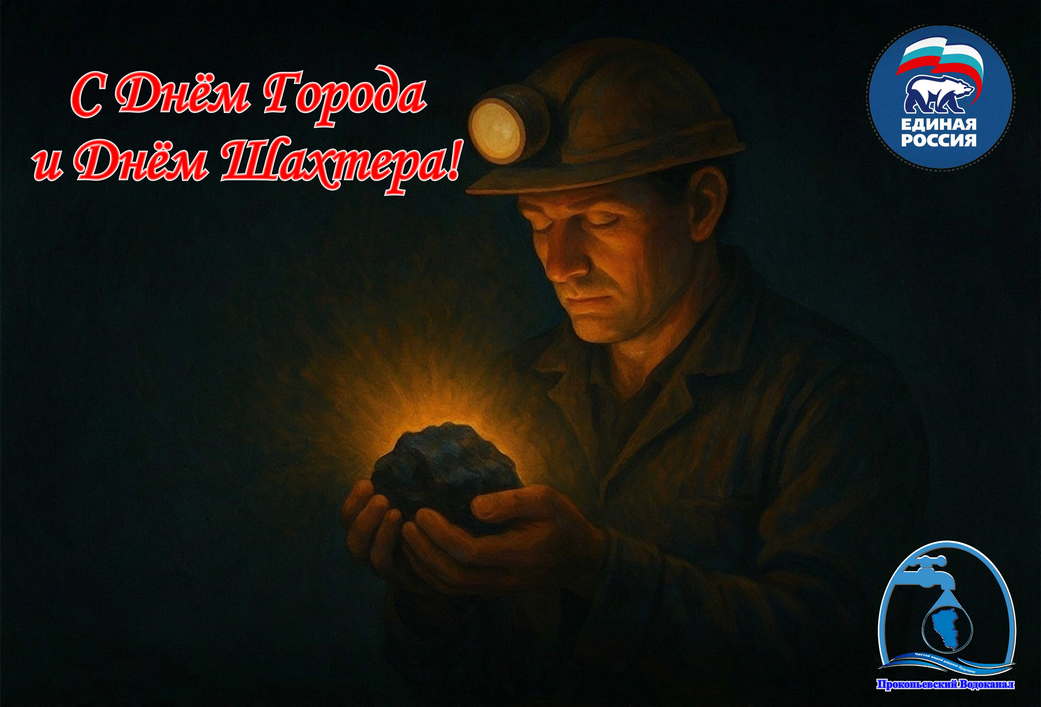 Поздравление генерального директора АО "ПО Водоканал" c Днём города и Днём Шахтера