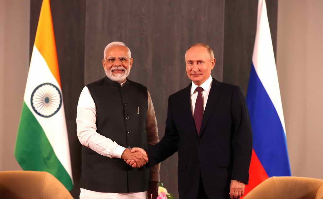 Встреча Владимира Путина с Премьер-министром Индии Нарендрой Моди