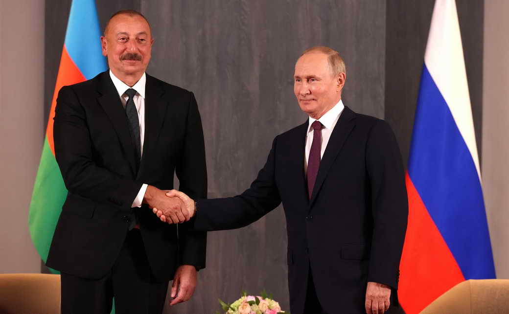 Встреча Владимира Путина с Президентом Азербайджана Ильхамом Алиевым