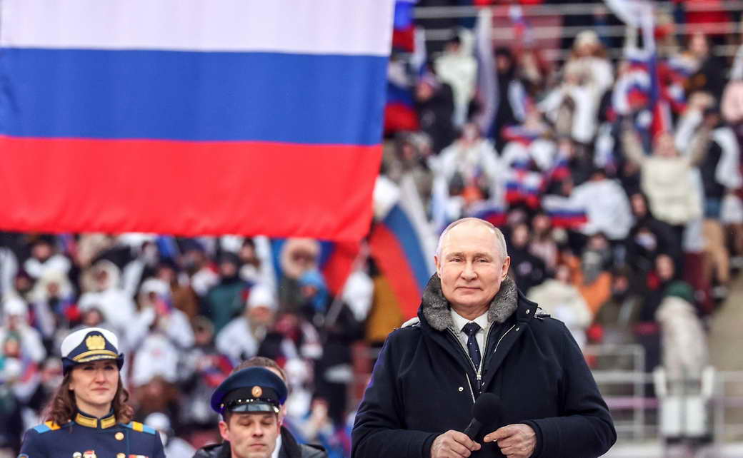 В.Путин: Концерт «Слава защитникам Отечества»