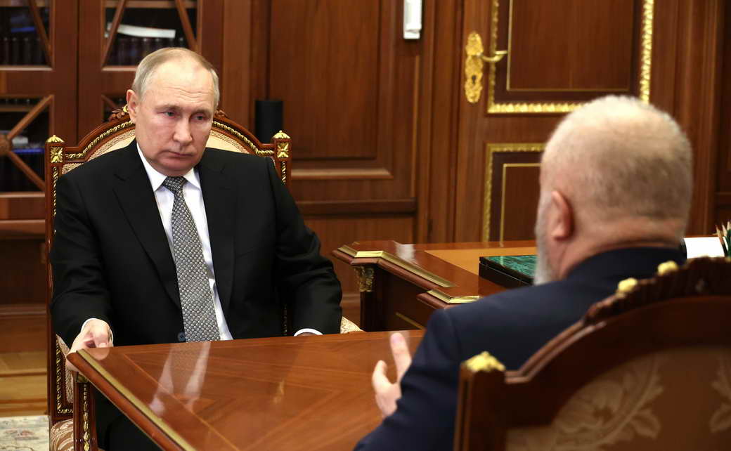 В.Путин: Встреча с губернатором Кемеровской области Сергеем Цивилёвым