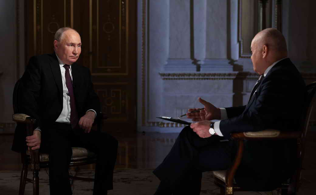 Владимир Путин ответил на вопросы Дмитрия Киселёва