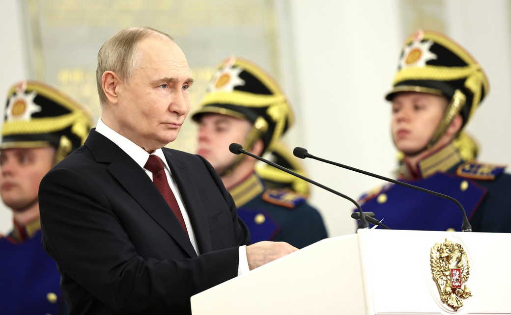 В.Путин: Вручение медалей Героя Труда и Государственных премий