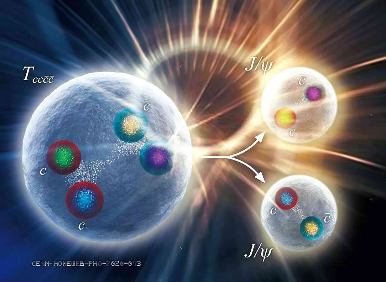 В ЦЕРНе впервые наблюдали частицу, состоящую из четырех кварков