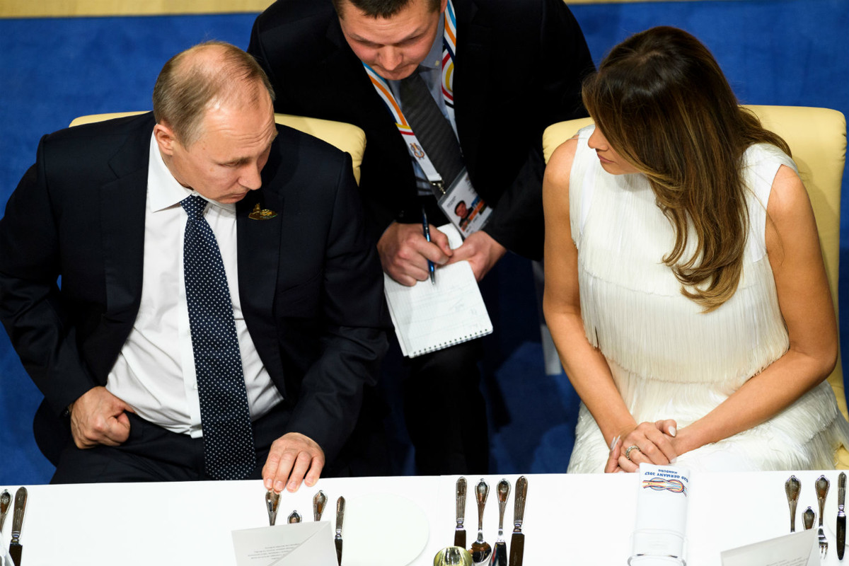 Мелания Трамп впервые встретилась с Владимиром Путиным